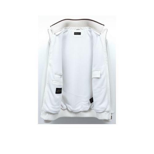 Raincoat Vest With Fabric Lining And hood With Fur Rex Rabbit - 031 - White- White
