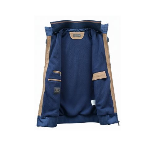 Vest Raincoat with Wool & Hoodie with Fur - 028- 103