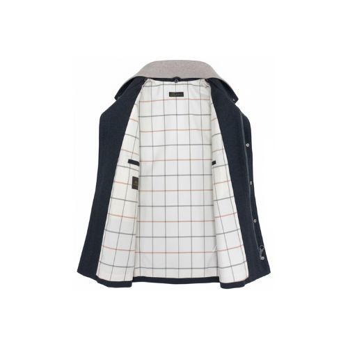 Fabric Jacket  With Cotton  Lining And High Neck With Rex Rabbit - 024 - 35