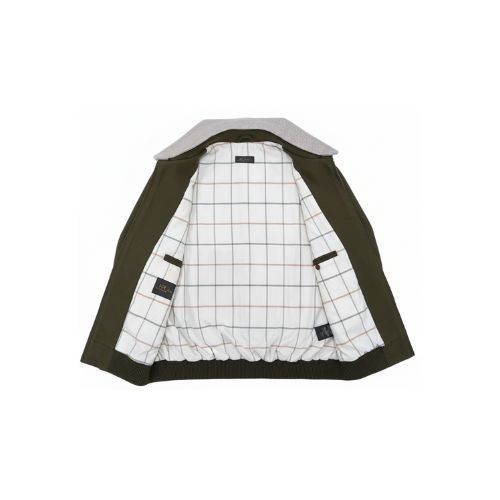Fabric Jacket  With Cotton  Lining And High Neck With Rex Rabbit - 023 - 12