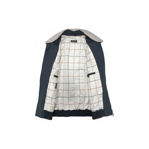 Fabric Jacket  With Cotton  Lining And High Neck With Rex Rabbit - 023 - 35