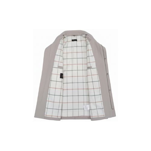 Fabric Jacket  With Cotton  Lining And High Neck With Rex Rabbit - 022 - 26