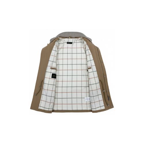 Fabric Jacket  With Cotton  Lining And High Neck With Rex Rabbit - 026 - 15