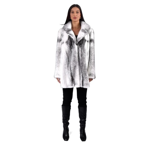 Jacket With Mink Fur - Length 85cm - 0652 - Smoking Straight