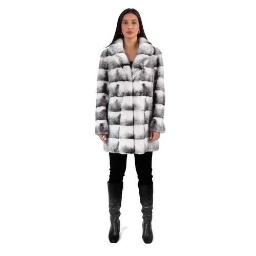 Jacket With Mink Fur - Length 85cm - 0649 - Smoking Line
