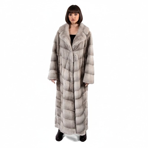 Jacket With Mink Fur - Length 135cm - 0671 - Champagne