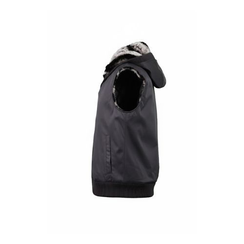Raincoat Vest With Cotton Lining and Hood With Fur Rex Rabbit-020-89