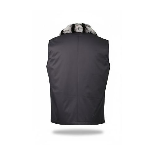 Raincoat Vest With Lining Fur Rex Rabbit  - 010-89