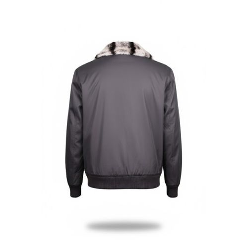 Raincoat Jacket With Rex Rabbit Fur Lining - 019 - 89