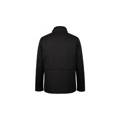 Raincoat Jacket With Fur Rex Rabbit - 0012 - Black/Black