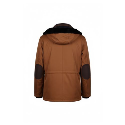 Raincoat Jacket With Fabric and Rex Rabbit Hood - 027 - 84
