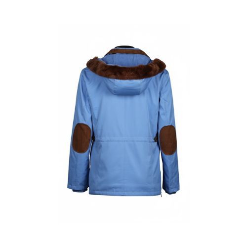 Raincoat Jacket With Fabric and Rex Rabbit Hood - 027 - 56