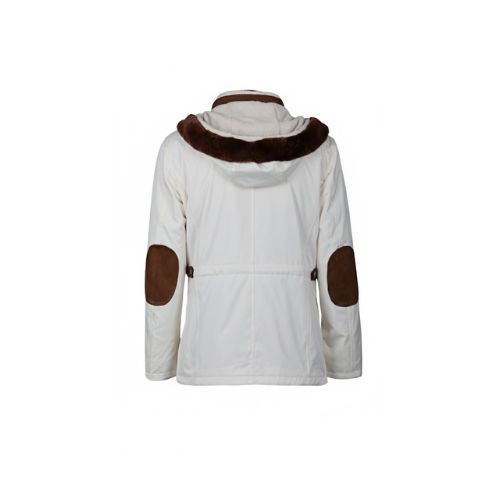 Raincoat Jacket With Fabric and Rex Rabbit Hood - 027 - 26