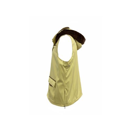 Vest Raincoat with Wool & Hoodie with Fur - 028- 93