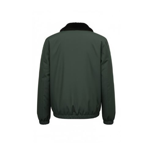 Raincoat Jacket With Lining Fur Rex Rabbit - 0110 - Green