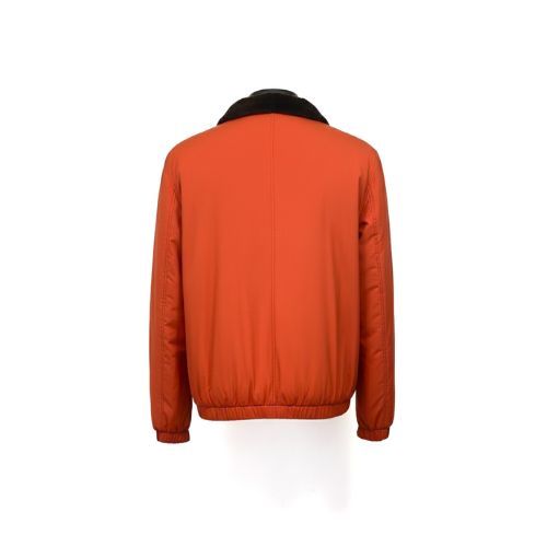 Raincoat Jacket With Lining Fur Rex Rabbit - 0110 - Orange