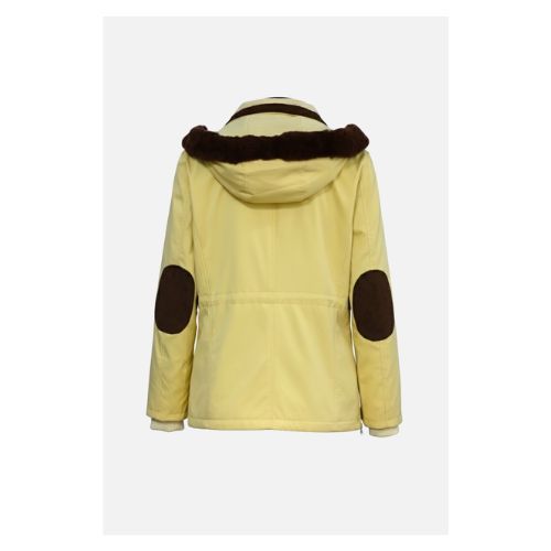Raincoat Jacket With Fabric and Rex Rabbit Hood - 027 - 93