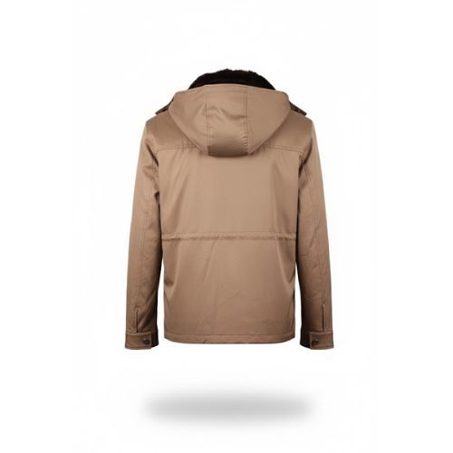 Raincoat Jacket With Fur Rex Rabbit, Lining and Hood - 0013 - 72