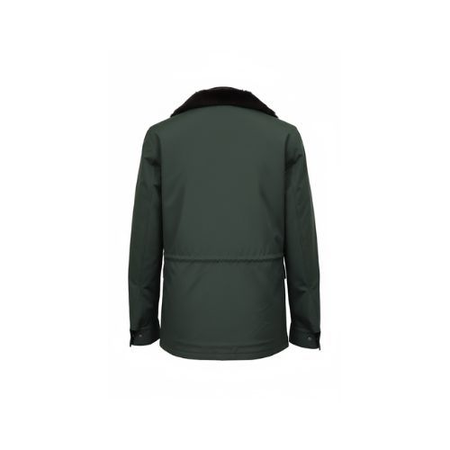 Raincoat Jacket With Fur Rex Rabbit - 0109 - Green