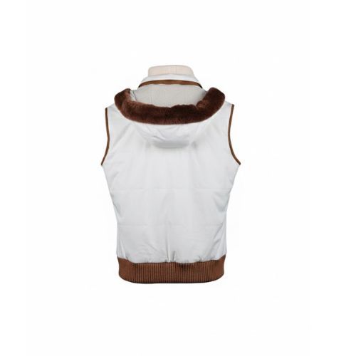 Raincoat Vest With Fabric Lining And hood With Fur Rex Rabbit - 031 -  .25