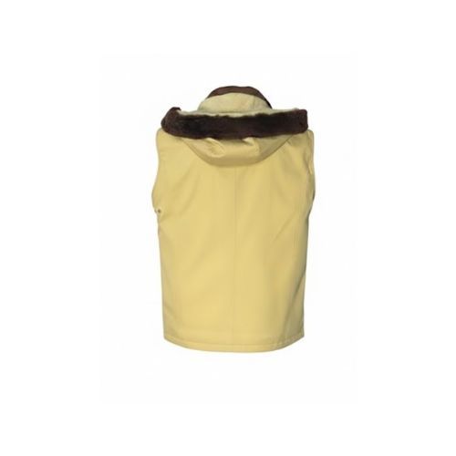 Vest Raincoat with Wool & Hoodie with Fur - 028- 93