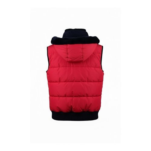 Raincoat Vest With Cashmere Lining And hood With Fur Rex Rabbit - 031 -