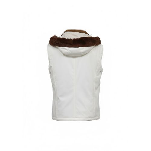 Vest Raincoat with Wool & Hoodie with Fur - 028- 25