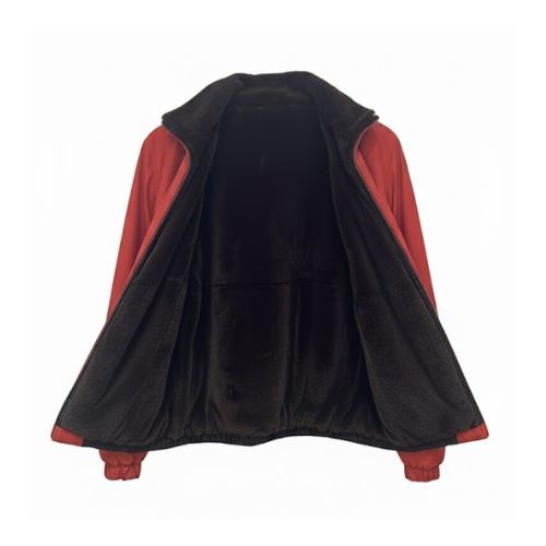 Raincoat Jacket With Lining Fur Rex Rabbit - 0110 - Orange