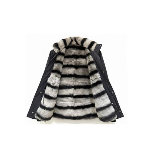 Raincoat Jacket With Fur Rex Rabbit - 0012 - 89