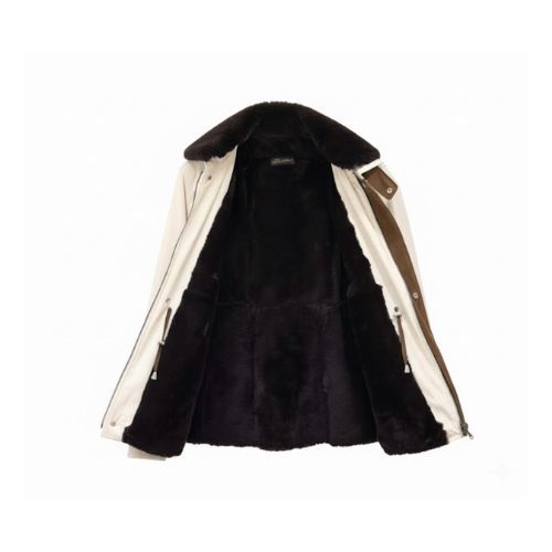 Raincoat Jacket With Fur Rex Rabbit, Lining and Hood - 0013 - 25
