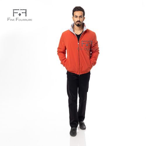 Raincoat Jacket With Cotton Double Face -0116- Orange