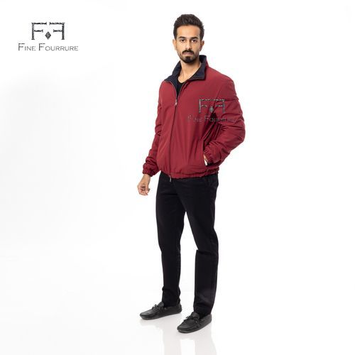 Raincoat Jacket With Cotton Double Face -0116- Maroon