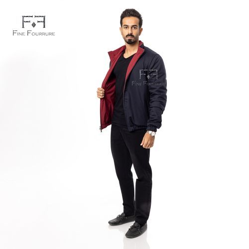 Raincoat Jacket With Cotton Double Face -0116- Maroon
