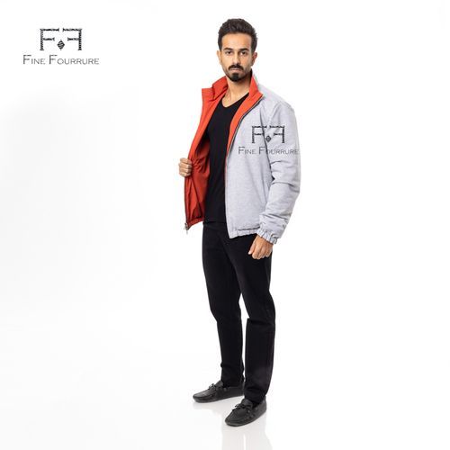 Raincoat Jacket With Cotton Double Face -0116- Orange