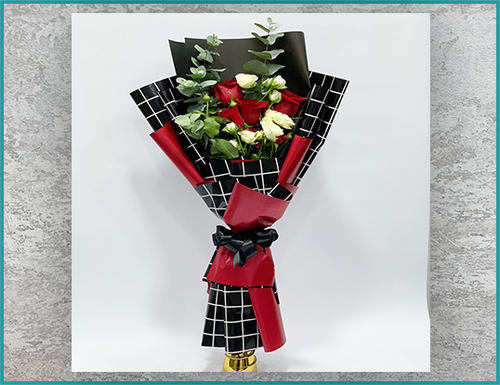 Gp132 - natural rose bouquet size 30*45 cm