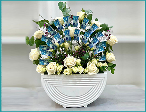 Gp273 - fresh flowers box 60*70 cm size