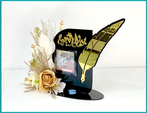 giftspalace - Gp052 - Acrylic stand black with box of mony  28*26