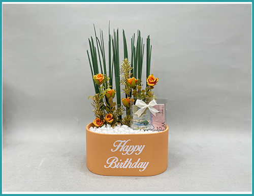 Gp236 - box wood with flowers