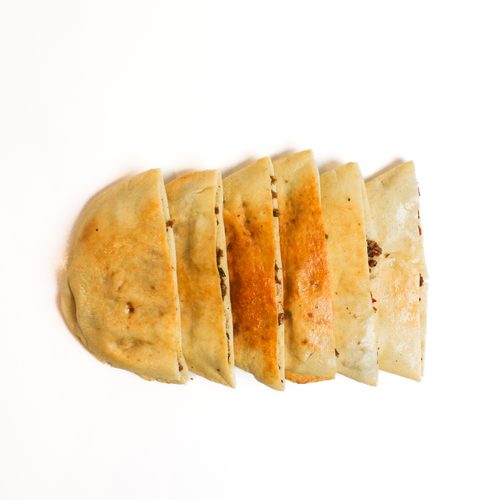 Arayes with Cheese - Freshly minced beef stuffed in bread with organic vegetables, melody of spices and mixed cheese. 500 grams