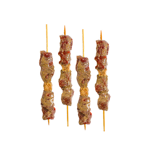 Tikka - Cubes of boneless meat marinated with special sauces  and blend of spices - 6 skewers. 400 grams