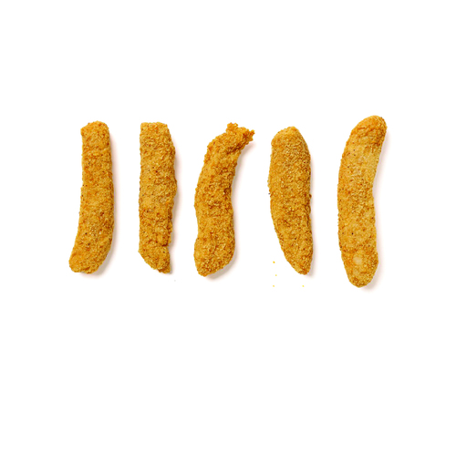 Chicken Strips ( Gluten free ) - Gluten-free chicken strips made from boneless, skinless chicken breast, free from preservatives. Perfect for individuals with celiac disease or those on a gluten-free diet, featuring a delicious crispy coating.
Nutrition per 100g: Calories: 196 Carbs: 21g Protein: 16g Fat: 9g