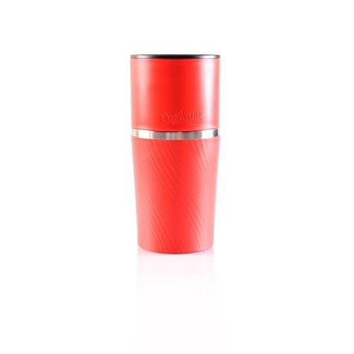 Cafflano Klassic - Hand-mill Grinder
   Stainless Filter Dripper   Drip Kettle   Thermal mug Color: Black / Red