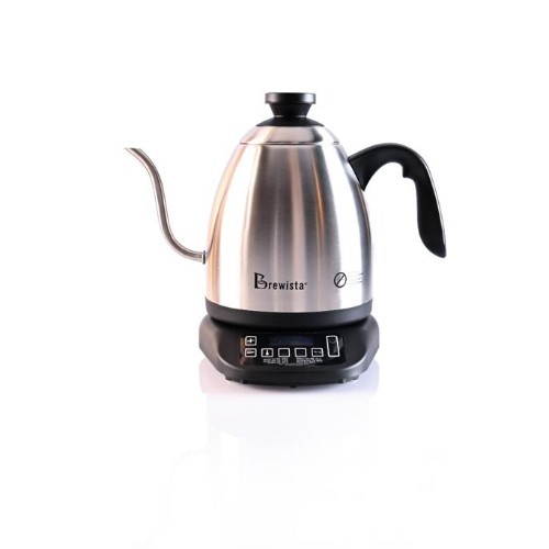 Brewista Electric Kettle - Ergonomic, comfort-grip handle Gooseneck spout for an easier, more controlled pour Electronic temperature control  Flash boil and keep warm settings 1.2 Liter capacity