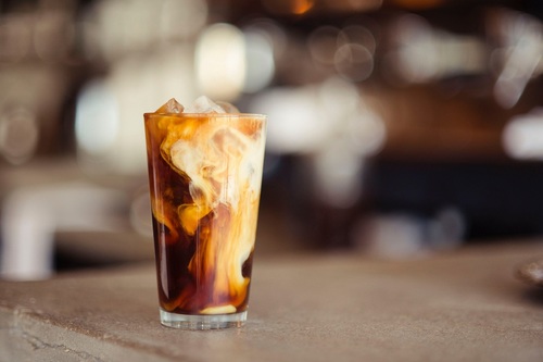 Iced Dark Spanish Latte - Available only in iced strong coffee