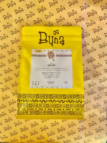 Colombia-Decaf 250g - Region: Cauca  Process: Decaffeinated  Varietal: Decaf  Altitude: 1,900 - 1950  Type: Single Origin  Notes: Dark chocolate, cocoa nibs, tobacc0, medium
body, citrus acidity, sweet finish