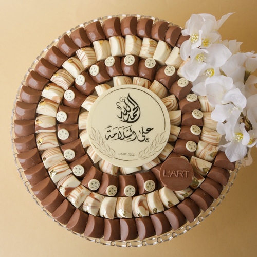 الصينية الكريستال الكاكاو البني والماربل 110 حبه