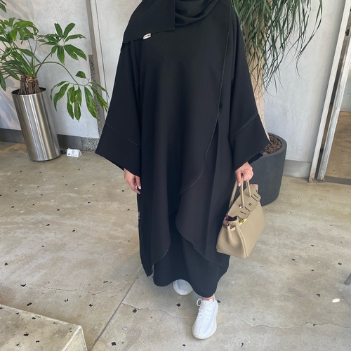 عباية طبقتين ( توب وتنورة )