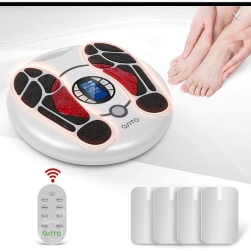 Medical Tech General Trading - massager foot health care - Electric nerve muscle stimulation and massager for the feet 
 Muscle massager device with 2 connectors to massage muscles with electrical impulses 
 Speed ​​pains and more speed