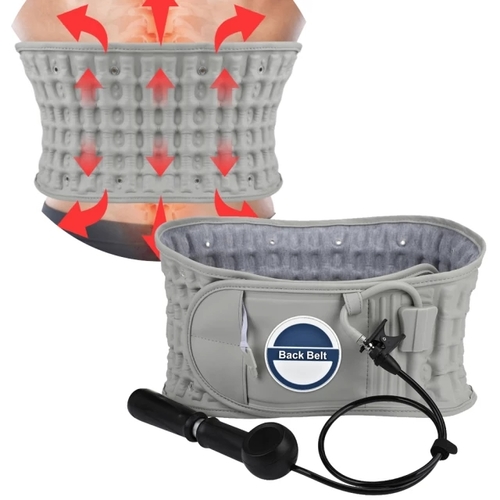 Inflatable belt for back pain lumbar vertebrae