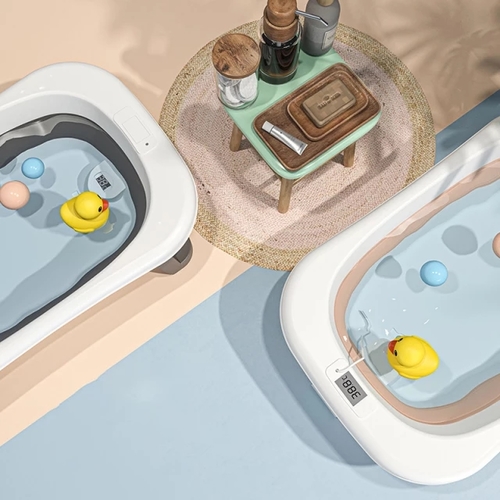 Folding Baby Bath Tub Baby Bathtub Sets 0-36 Months For Newborn